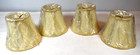 Cream Colored W pale Gold Braid  New Small Lamp Shades  4  In Original Packaging