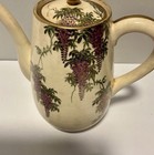 Great Antique Signed Japanese Satsuma Pottery  Wisteria Coffee Pot