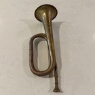 Vintage Cavalry Style Bugle Horn Brass cooper War Era History Collectors