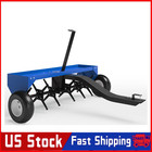 40  Tow Behind Plug Aerator W universal Hitch Lawn Aerator Steel Soil Penetrator