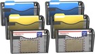 6 Pack Mesh Wall Mounted File Holder Metal Wall File Pocket Mail Organizer For