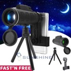 80x100 Zoom Optical Hd Lens Monocular Telescope   Tripod   Clip For Cell Phone