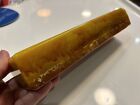 1354 Gram Block Orang Germany Catalin Bakelite Carmel  Marbling