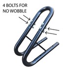 Motoproducts 4 Bolt No Wobble Wheel Chock Motorcycle Dirt Bike 3 5   Wide