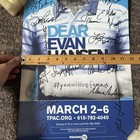 Dear Evan Hansen Musical Us Tour Cast Signed Poster Tpac Nashville Tn March 2-6