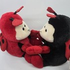 Vintage Plush Kissing Ladybugs Animal Alley Stuffed Toys Tag Magnetic