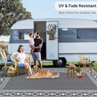 8x10 Ft Patio Rug Plastic Straw Waterproof Reversible Carpet Outdoor Rv Camping