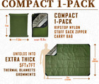 Heavy Duty Survival Blanket -multifunctional Reflective Tarp Thermal Blanket - 6