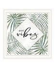 Good Vibes White Framed Print Wall Art