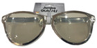 Jumbo Silver Eye Frame Glasses Big Lenses Clown Nerd Funny Giant Joke Sunglasses