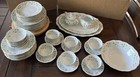 Vtg 49 Piece Set Favolina Diana Pattern Of Fine China-made In Poland-ivy   Gold