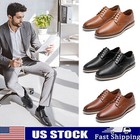 Fashion Men s Business Dress Shoes Faux Leather Oxford Formal Casual Shoes