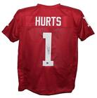 Jalen Hurts Autographed signed College Style Red Xl Jersey Beckett 39148