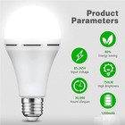 4pcs Led Rechargeable Emergency Light Bulb 12w Equivalent 1500mah Battery Backup