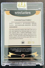 Helen Keller 2025 Eternal Revelation Blue   d 32 75 Cut Letter Relic Patch Card