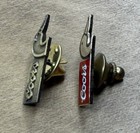 Vintage Lot Of 2 Coors Ducks Unlimited Logo Enamel Lapel Pin Red Gold Beer