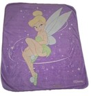 Vintage Disney Tinkerbell Purple Kids Soft Blanket Polyester 46x60 Plush Fairy