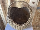 Antique Woven  French Farmhouse Gathering Basket 19 X 13 X 13 