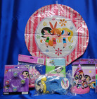 Powerpuff Girls Party Set   8 Hats Blowouts Balloon Napkins Rings Slippers