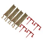 4 Pack 5 16 -3 8  Chain And Binder Kit Ratchet Load Binder W  4x 20ft Chains New