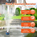 Pond Fountain Aerator 750w -pond Fountain -1hp 15000 Gph Floating Aerator Pump