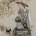 Vtg American Greetings Gift Wrap  holly Hobbie   1 Sheet  