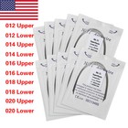 100 Dental Orthodontic Super Elastic Niti Arch Wire Round Ovoid Form Archwire St