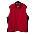 Brooks Brothers Fleece Vest  Men s  Color Red   Navy  Size 4xl