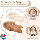 Baby Car Seat Head Body Support And Strap Covers  2 In 1 Infant Car Seat Inse