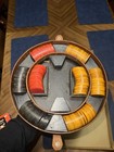 Bakelite Poker Set W  196 Chips Raspberry Red Blue green Yellow Butterscotch Mcm