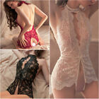 Women s Sexy-lingerie Babydoll Sleepwear Underwear Lace Dress G-string Nightwear