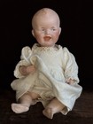Antique German 10 5    Gebruder Heubach 8191 Bisque Head Character Baby Boy Doll