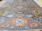 9 5 X 12 Vintage Design Indo Caucasian Heriz Serapi Kazak Turkish Ushak Antique 