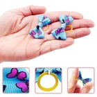 100 Pcs Small Dog Hair Bows Bowknot Grooming Bands For Puppies   Yorkies