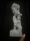 Old Tibet Buddhism Pure Bronze Shakyamuni Amitabha Buddha Demon Head Statue