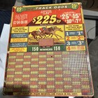 Vintage Punch Board Horse Raceing New Track Odds Gambling Trade Stimulator