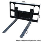 Free Shipping 40  Skid Steer Pallet Fork Quick Connect For Skid Steer Loaders