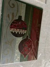 Papyrus Lot Of 6 Christmas Holiday Cards  Sparkle Embellished 3d Tree Ornaments