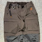 Nike Mens Acg Smith Summit Convertible Nylon Cargo Pants Size M Cv0655-220 Gorp