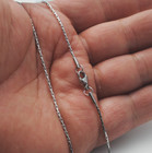 0 9mm 16-24  Silver Stainless Steel Fancy Pendant Necklace Lobster Clasp Chain