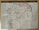 Vintage San Francisco Municipal Railway Muni Guide Book   Map