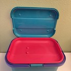 Vintage Eagle Craftstor Sewing Craft Storage Organizer Tote Bin Teal Purple Pink