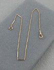 Antique 10k Yellow Gold Filled 14 5  Bar Link Pocket Watch Chain 3 5g