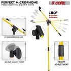 5 Core Microphone Stand 4pcs Floor 72  Adjustable W Telescoping Boom Arm