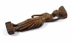 Vintage Handcrafted Wooden Women Figurine Indian Traditional Decor  I71-259 Us