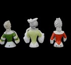Lot Of German Victorian Rocco Porcelain Half Dolls
