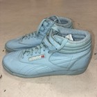 Vintage Reebok Freestyle High Top Sneakers Women s 6 5 Baby Blue New With Flaws