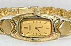 Vintage Rare Seiko Quartz 14k Solid Yellow Gold Japan Ladies Dress Watch  Works