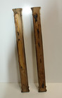 Vintage Antique Architectural Salvage Columns   Wood   Yellow 16 25  L