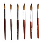 Professional Kolinsky Sable Nail Brush Round Red Wood Handle Acrylic Tool